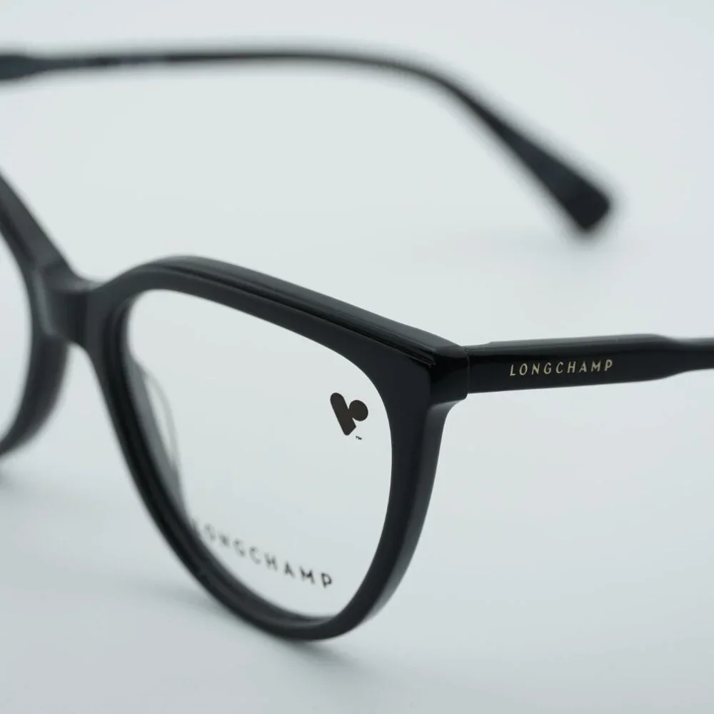 Longchamp LO2717 001 Eyeglasses Black 53mm Cat Eye Frame